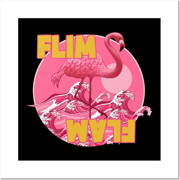 Flim Flam Flamingo Wall Art by Brash Ideas